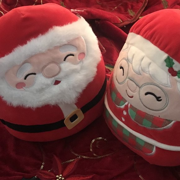 Squishmallow Christmas 8” Nick Santa Claus & Nicolette Mrs Claus Plush Kellytoys - Picture 2 of 11